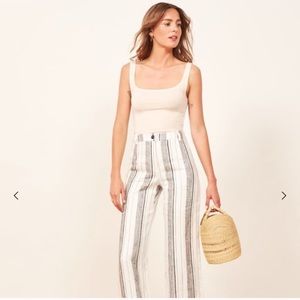 Reformation Stormi Tank - White / Ivory